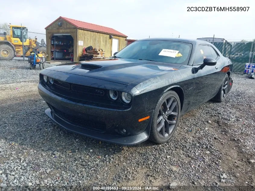 2021 Dodge Challenger R/T VIN: 2C3CDZBT6MH558907 Lot: 40395653