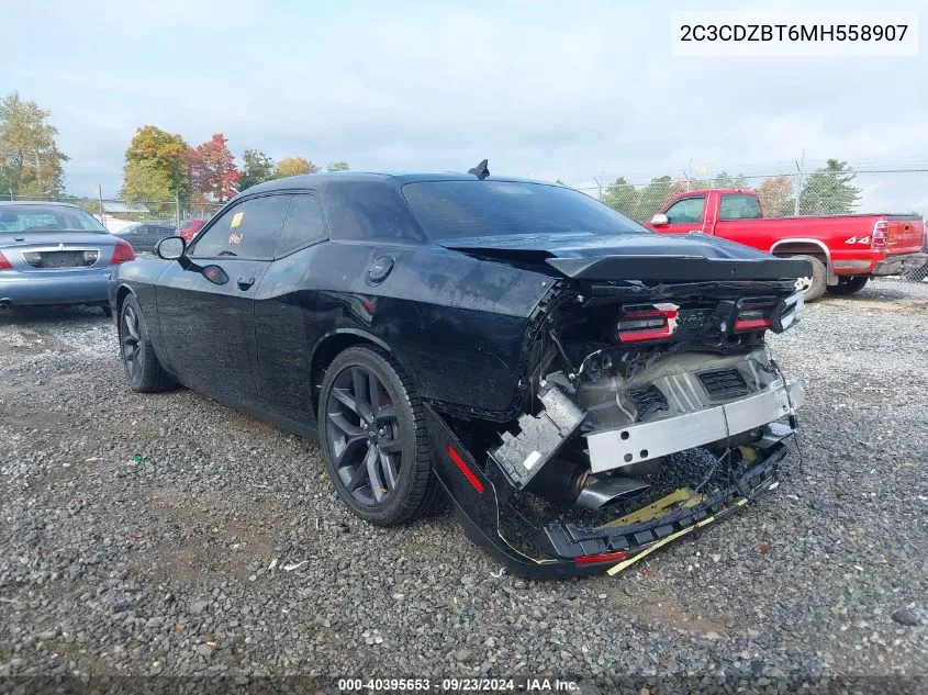 2021 Dodge Challenger R/T VIN: 2C3CDZBT6MH558907 Lot: 40395653