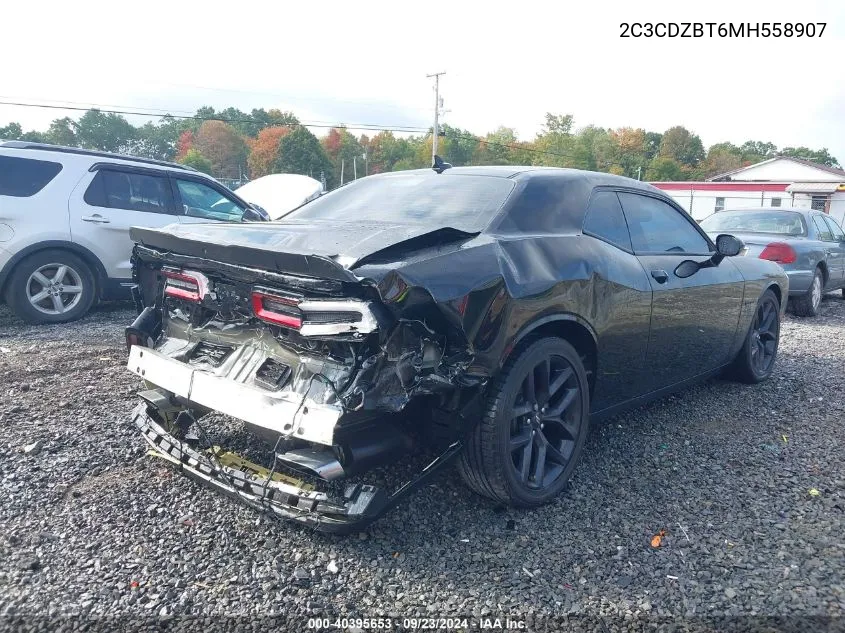 2021 Dodge Challenger R/T VIN: 2C3CDZBT6MH558907 Lot: 40395653