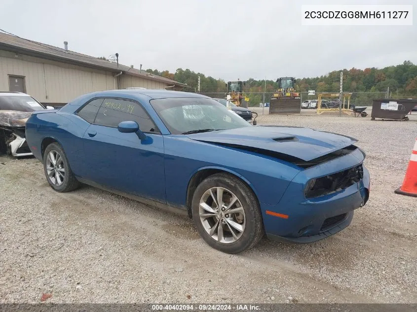 2021 Dodge Challenger Sxt Awd VIN: 2C3CDZGG8MH611277 Lot: 40402094