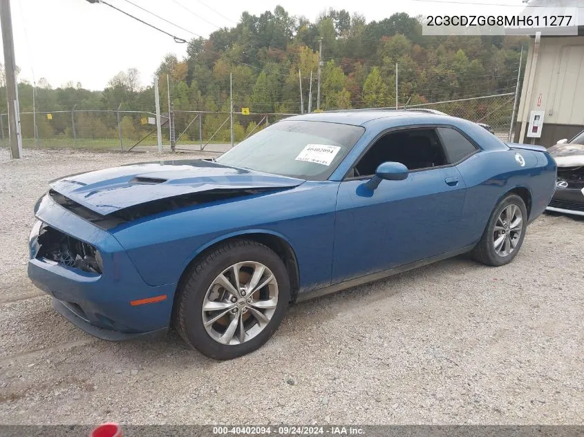 2021 Dodge Challenger Sxt Awd VIN: 2C3CDZGG8MH611277 Lot: 40402094