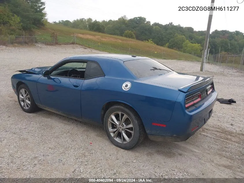 2021 Dodge Challenger Sxt Awd VIN: 2C3CDZGG8MH611277 Lot: 40402094