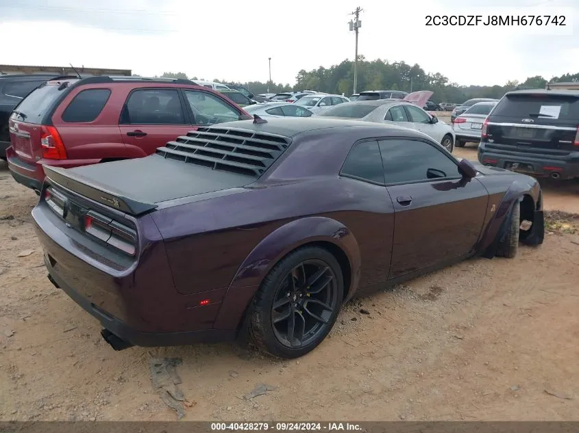 2021 Dodge Challenger R/T Scat Pack Widebody VIN: 2C3CDZFJ8MH676742 Lot: 40428279