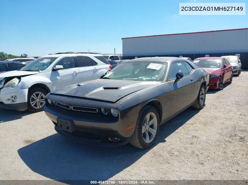 2021 Dodge Challenger Sxt VIN: 2C3CDZAG1MH627149 Lot: 40472708