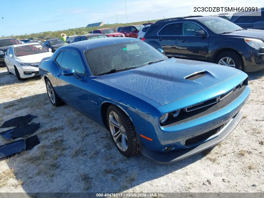 2021 Dodge Challenger R/T VIN: 2C3CDZBT5MH660991 Lot: 40476317