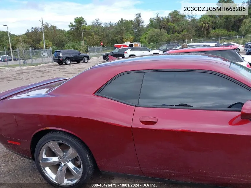 2021 Dodge Challenger Gt VIN: 2C3CDZJG5MH668285 Lot: 40476479