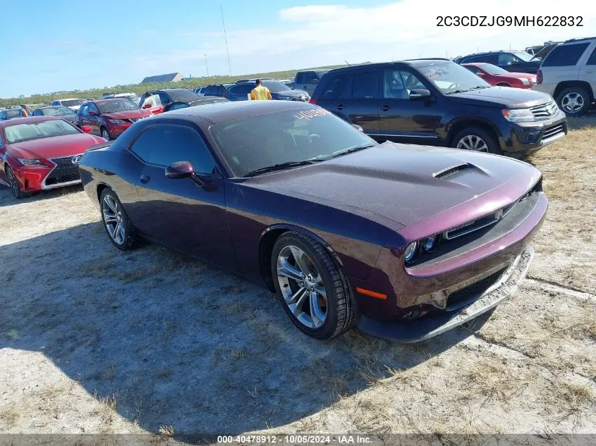 2021 Dodge Challenger Gt VIN: 2C3CDZJG9MH622832 Lot: 40478912