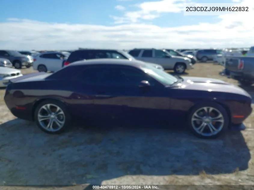 2021 Dodge Challenger Gt VIN: 2C3CDZJG9MH622832 Lot: 40478912