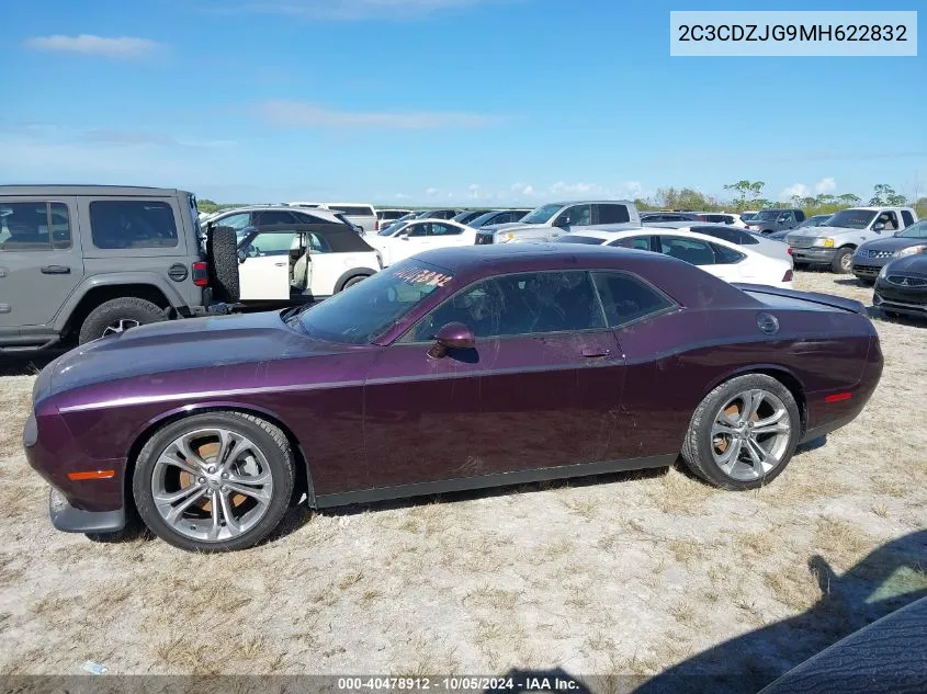 2021 Dodge Challenger Gt VIN: 2C3CDZJG9MH622832 Lot: 40478912