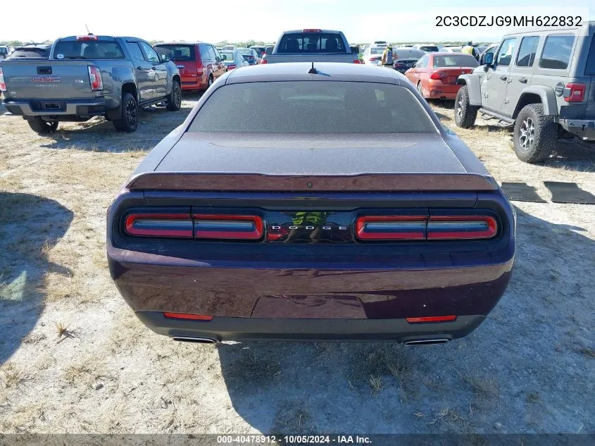 2021 Dodge Challenger Gt VIN: 2C3CDZJG9MH622832 Lot: 40478912