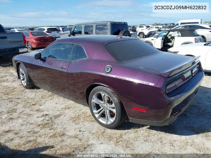 2021 Dodge Challenger Gt VIN: 2C3CDZJG9MH622832 Lot: 40478912