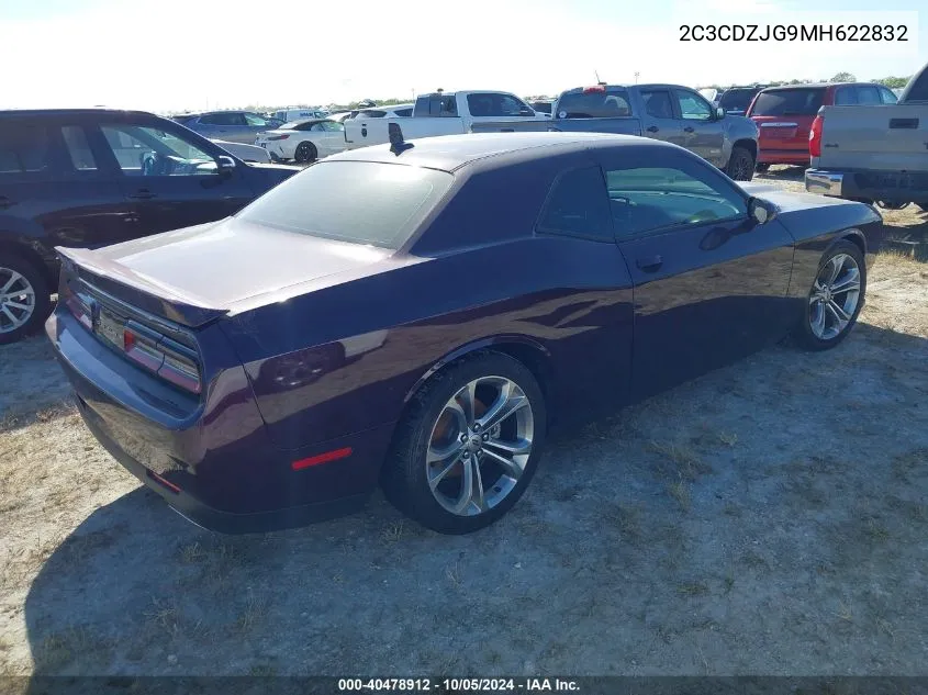 2021 Dodge Challenger Gt VIN: 2C3CDZJG9MH622832 Lot: 40478912