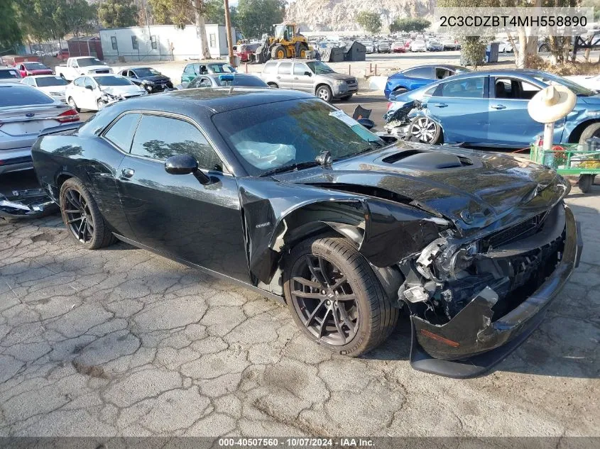 2021 Dodge Challenger R/T VIN: 2C3CDZBT4MH558890 Lot: 40507560