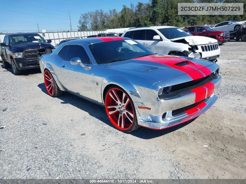 2021 Dodge Challenger R/T Scat Pack Widebody VIN: 2C3CDZFJ7MH507229 Lot: 40544110