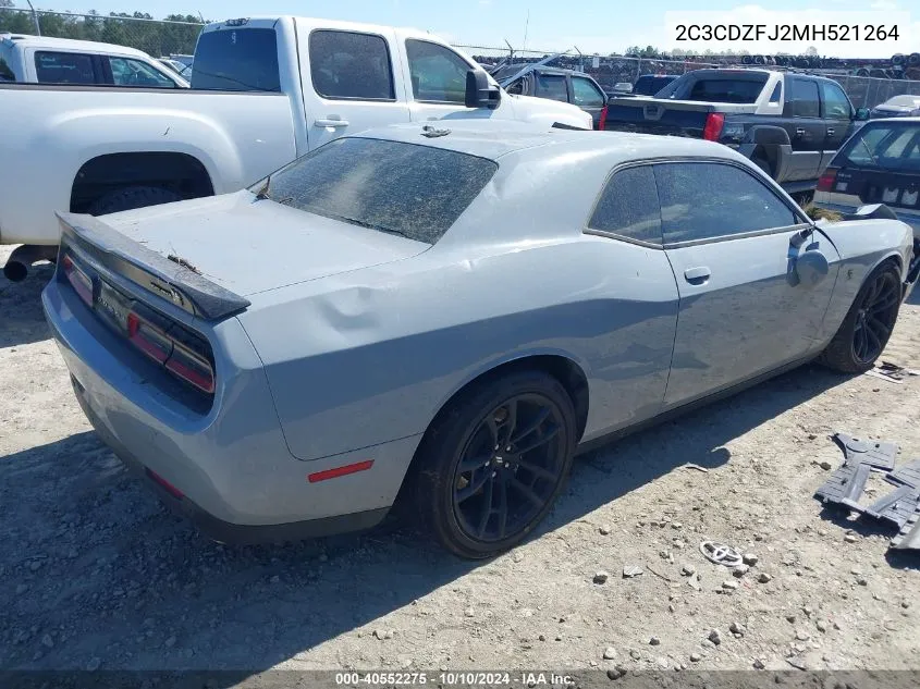 2021 Dodge Challenger R/T Scat Pack VIN: 2C3CDZFJ2MH521264 Lot: 40552275