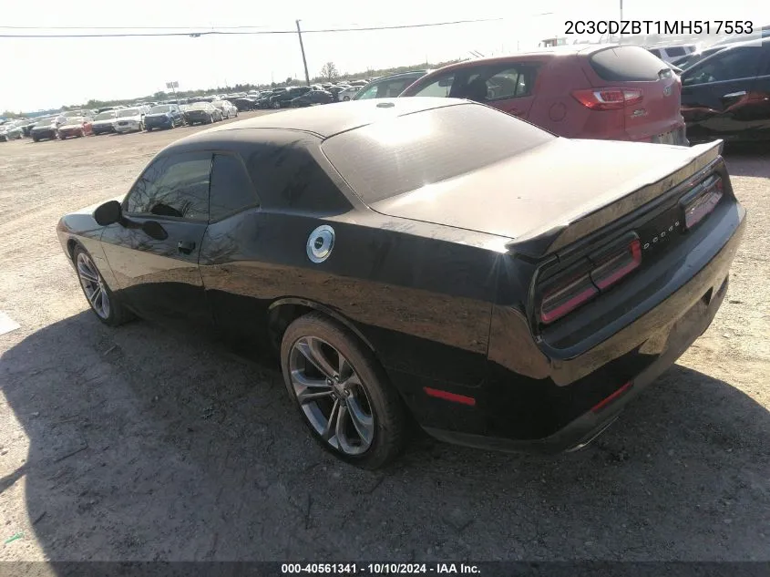 2021 Dodge Challenger R/T VIN: 2C3CDZBT1MH517553 Lot: 40561341