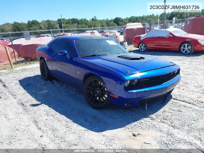 2C3CDZFJ8MH631736 2021 Dodge Challenger R/T Scat Pack