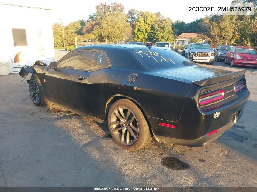 2021 Dodge Challenger R/T Scat Pack VIN: 2C3CDZFJ2MH526979 Lot: 40575046