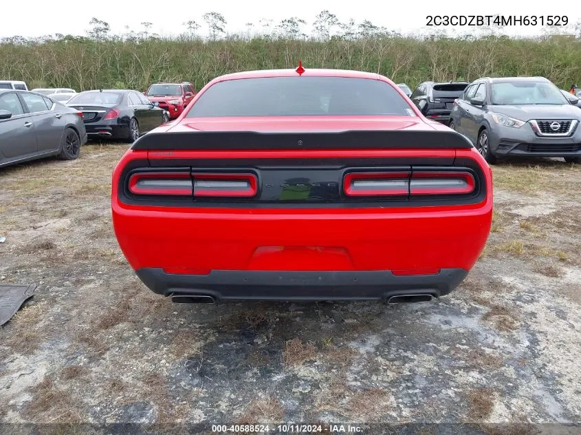 2021 Dodge Challenger R/T VIN: 2C3CDZBT4MH631529 Lot: 40588524