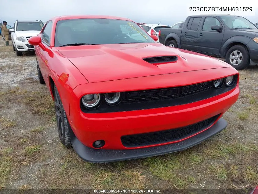 2021 Dodge Challenger R/T VIN: 2C3CDZBT4MH631529 Lot: 40588524