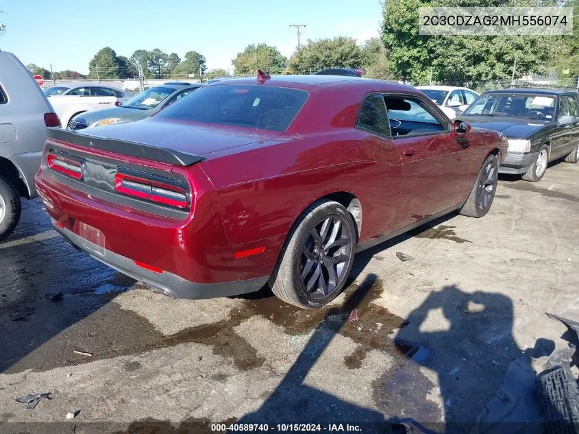 2021 Dodge Challenger Sxt VIN: 2C3CDZAG2MH556074 Lot: 40589740