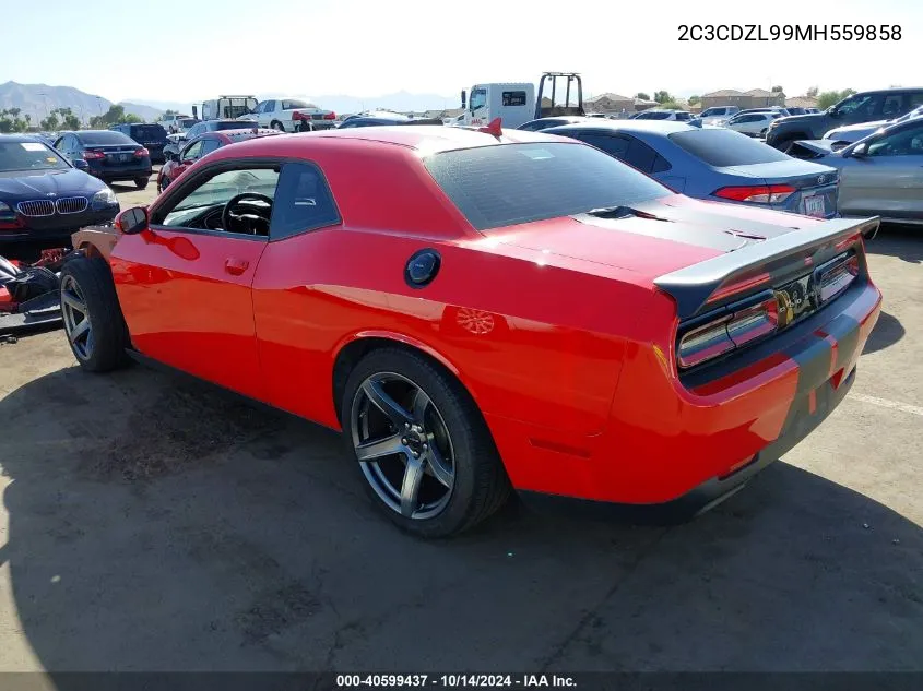 2021 Dodge Challenger Srt Hellcat Redeye VIN: 2C3CDZL99MH559858 Lot: 40599437