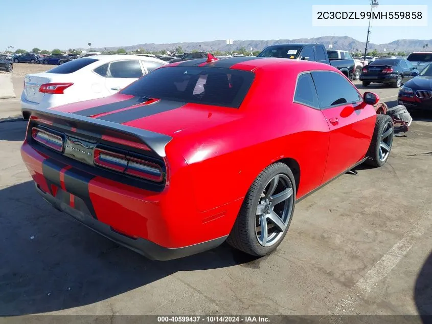 2021 Dodge Challenger Srt Hellcat Redeye VIN: 2C3CDZL99MH559858 Lot: 40599437