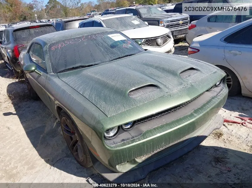 2021 Dodge Challenger Srt Hellcat VIN: 2C3CDZC9XMH676476 Lot: 40623279