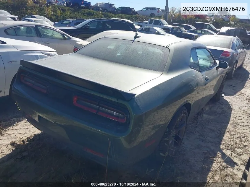 2021 Dodge Challenger Srt Hellcat VIN: 2C3CDZC9XMH676476 Lot: 40623279