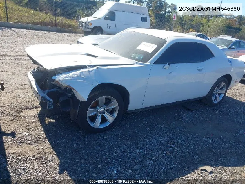 2021 Dodge Challenger Sxt VIN: 2C3CDZAG1MH546880 Lot: 40638589