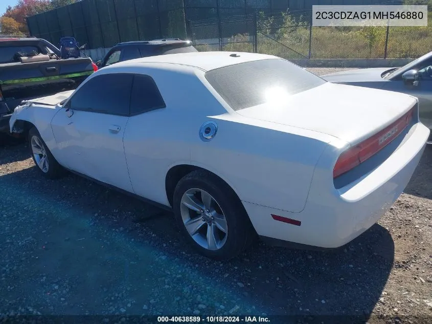 2021 Dodge Challenger Sxt VIN: 2C3CDZAG1MH546880 Lot: 40638589