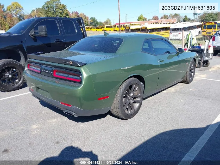 2C3CDZFJ1MH631805 2021 Dodge Challenger R/T Scat Pack