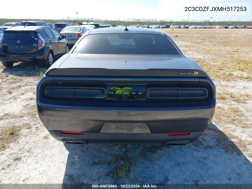 2021 Dodge Challenger R/T Scat Pack VIN: 2C3CDZFJXMH517253 Lot: 40678963