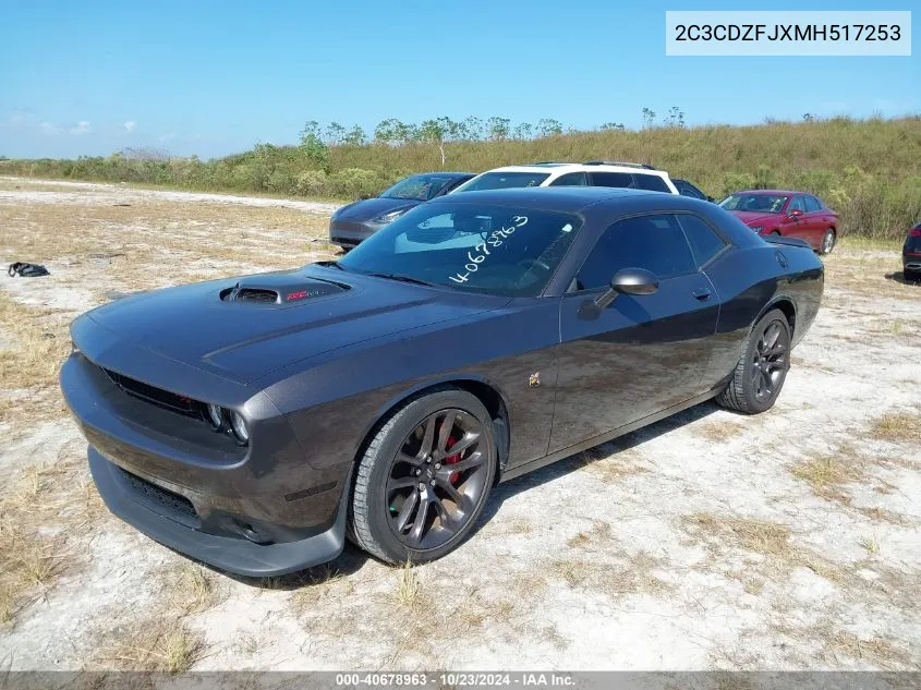 2021 Dodge Challenger R/T Scat Pack VIN: 2C3CDZFJXMH517253 Lot: 40678963