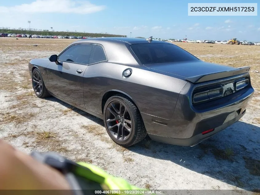 2021 Dodge Challenger R/T Scat Pack VIN: 2C3CDZFJXMH517253 Lot: 40678963