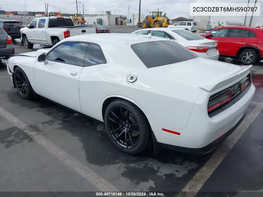 2021 Dodge Challenger R/T VIN: 2C3CDZBT6MH590787 Lot: 40716146