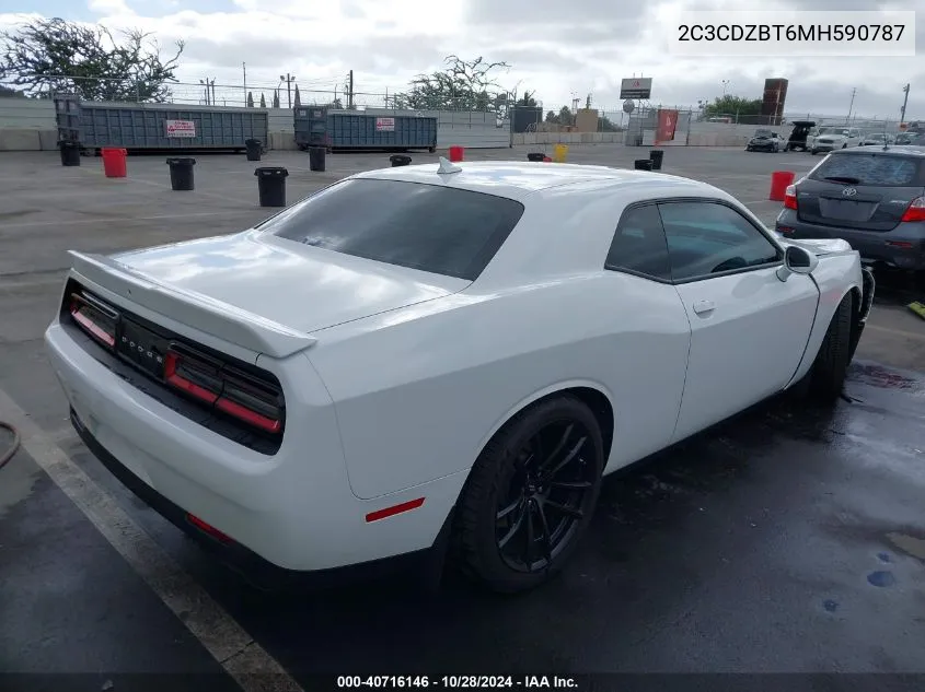 2021 Dodge Challenger R/T VIN: 2C3CDZBT6MH590787 Lot: 40716146