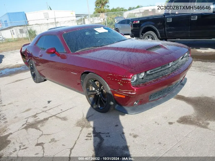 2021 Dodge Challenger R/T VIN: 2C3CDZBTXMH546646 Lot: 40726832