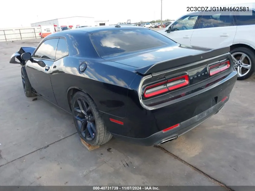 2021 Dodge Challenger Gt VIN: 2C3CDZJG1MH662581 Lot: 40731739