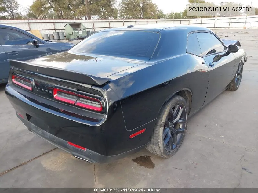 2021 Dodge Challenger Gt VIN: 2C3CDZJG1MH662581 Lot: 40731739