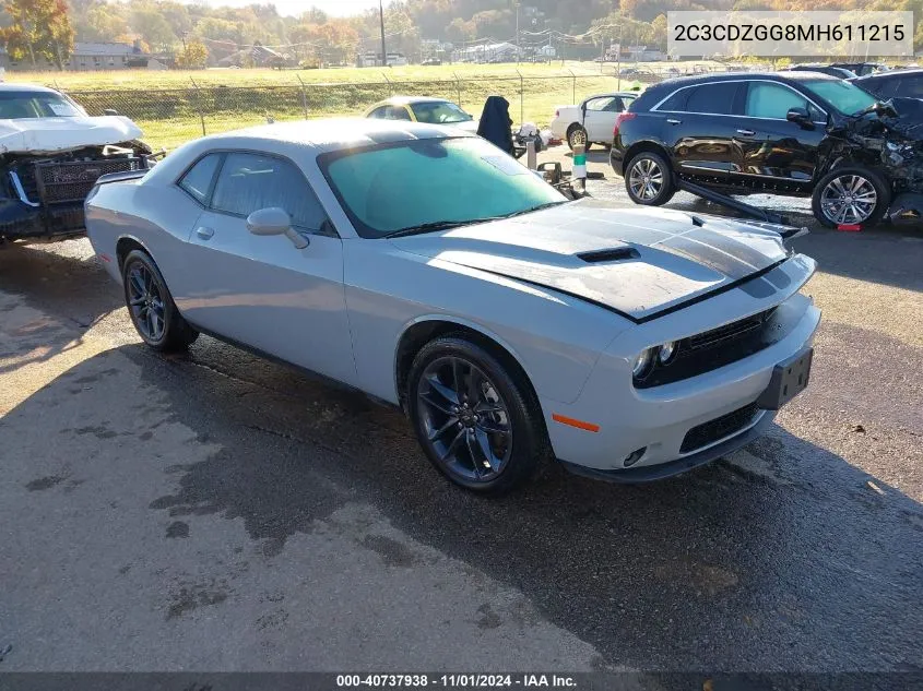 2021 Dodge Challenger Sxt Awd VIN: 2C3CDZGG8MH611215 Lot: 40737938