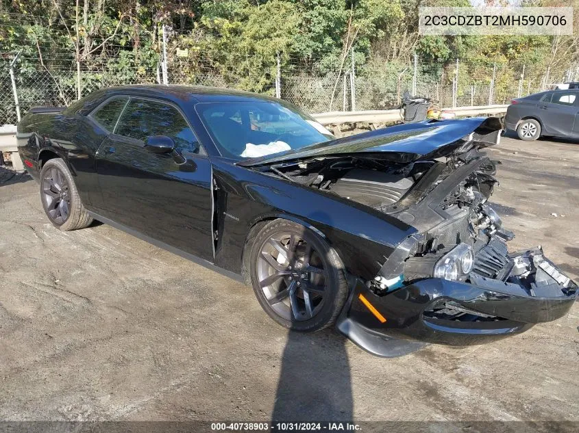 2021 Dodge Challenger R/T VIN: 2C3CDZBT2MH590706 Lot: 40738903