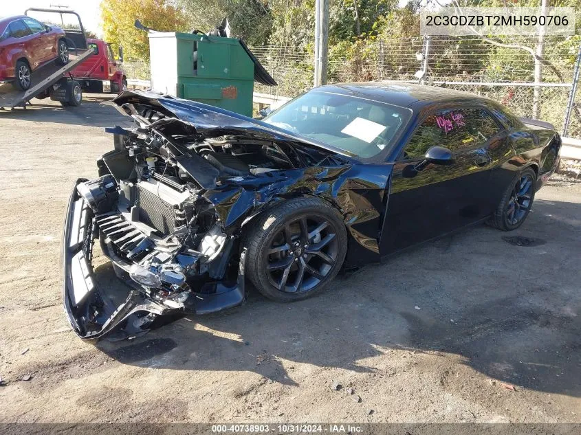 2021 Dodge Challenger R/T VIN: 2C3CDZBT2MH590706 Lot: 40738903