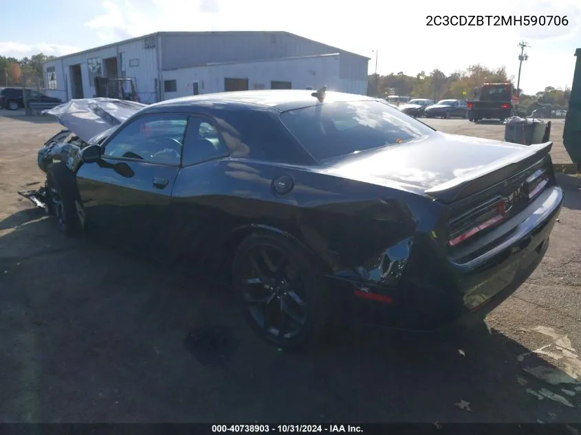 2021 Dodge Challenger R/T VIN: 2C3CDZBT2MH590706 Lot: 40738903