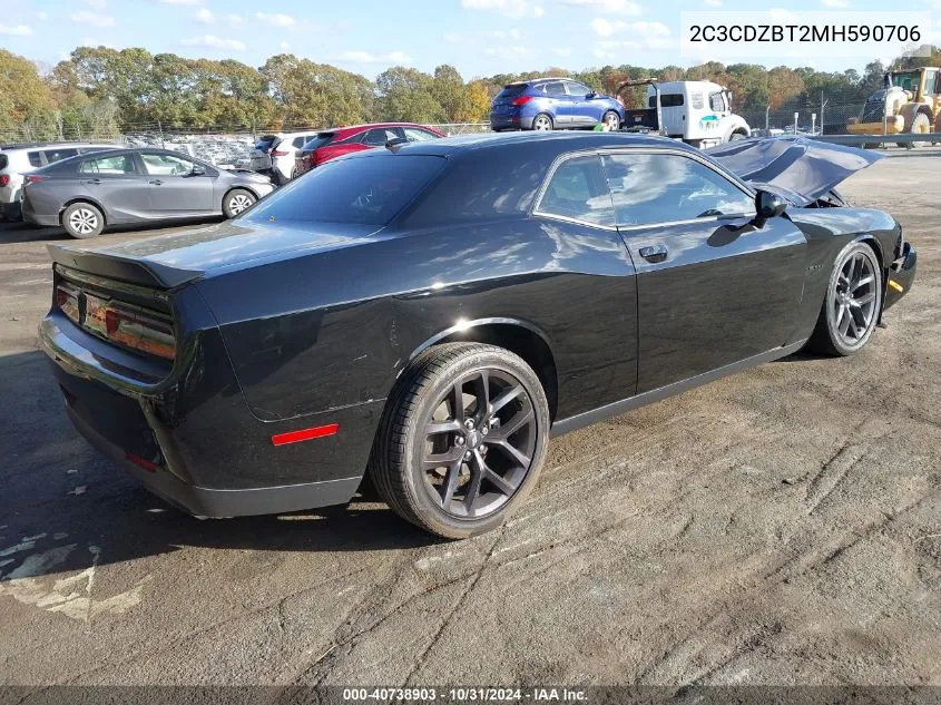 2021 Dodge Challenger R/T VIN: 2C3CDZBT2MH590706 Lot: 40738903