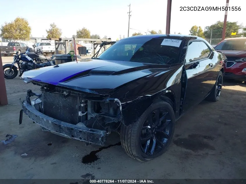 2021 Dodge Challenger Sxt VIN: 2C3CDZAG9MH501556 Lot: 40778264