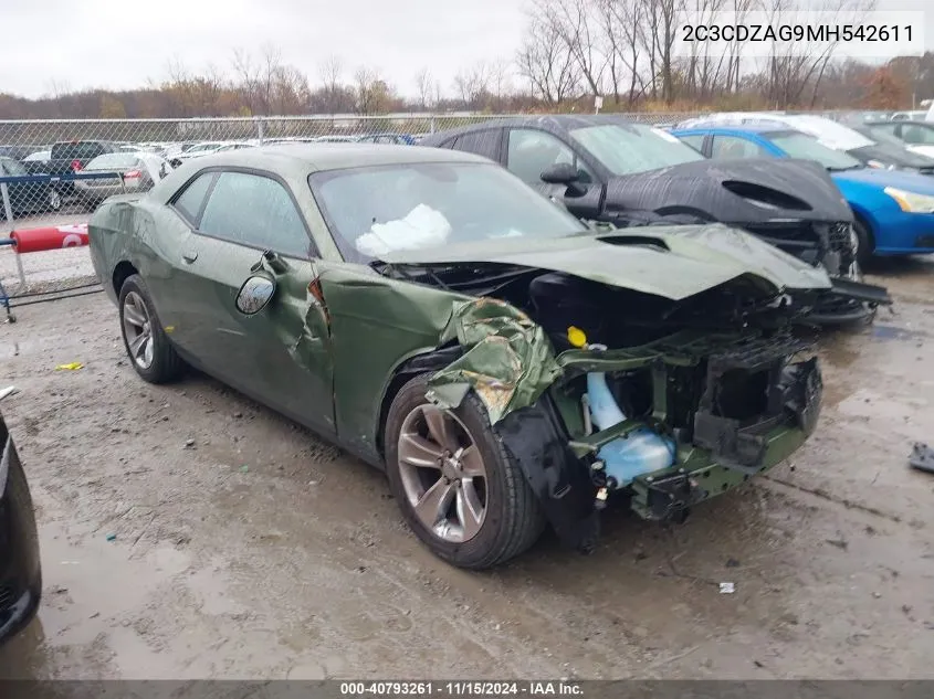 2021 Dodge Challenger Sxt VIN: 2C3CDZAG9MH542611 Lot: 40793261