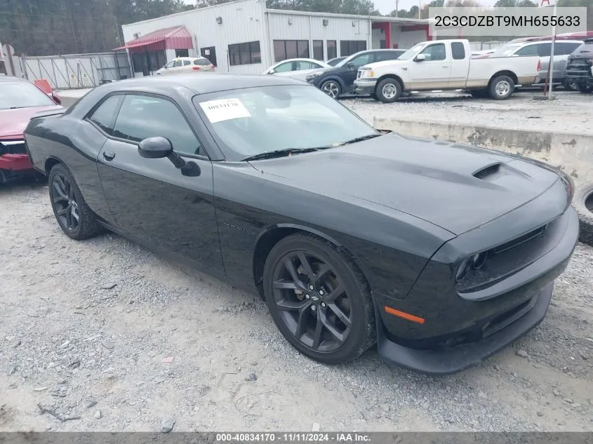 2021 Dodge Challenger R/T VIN: 2C3CDZBT9MH655633 Lot: 40834170