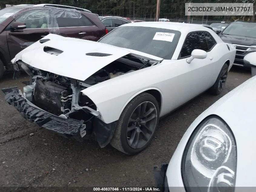 2C3CDZFJ8MH617707 2021 Dodge Challenger R/T Scat Pack