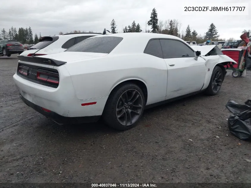 2C3CDZFJ8MH617707 2021 Dodge Challenger R/T Scat Pack